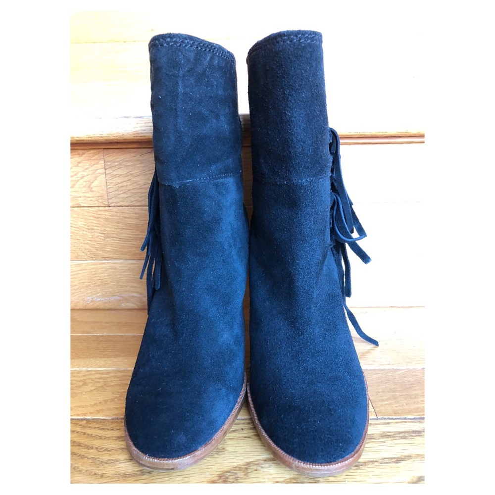NEW 5 COACH Heel Short Boots Booties Suede - Picture 3 of 8